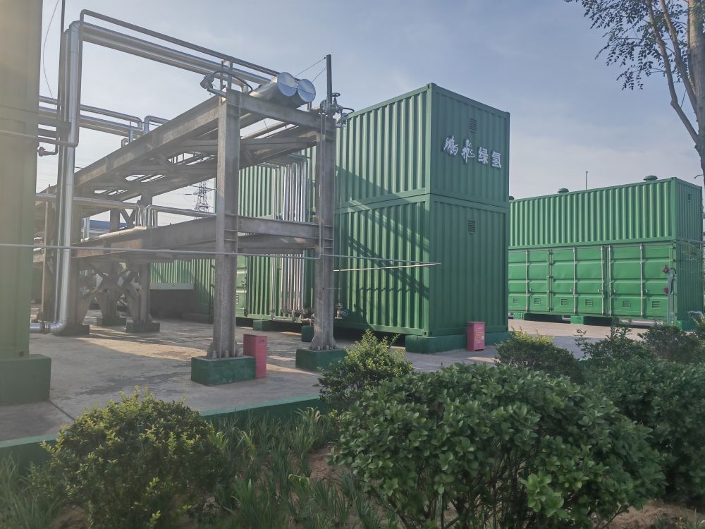 2024年9月4日，位于鵬飛集團(tuán)的電解水制氫項(xiàng)目。新華社記者 王勁玉 攝