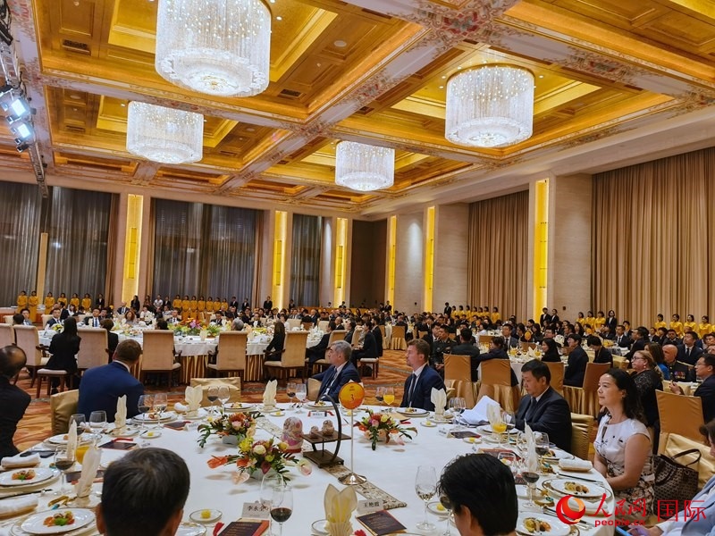 慶祝中俄建交75周年招待會在京舉行。人民網(wǎng)記者 李明琪攝