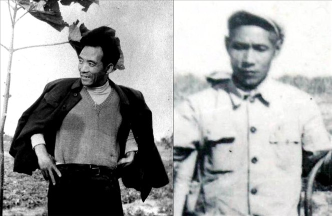 拼版照片：左圖為焦裕祿資料照片；右圖為谷文昌資料照片。