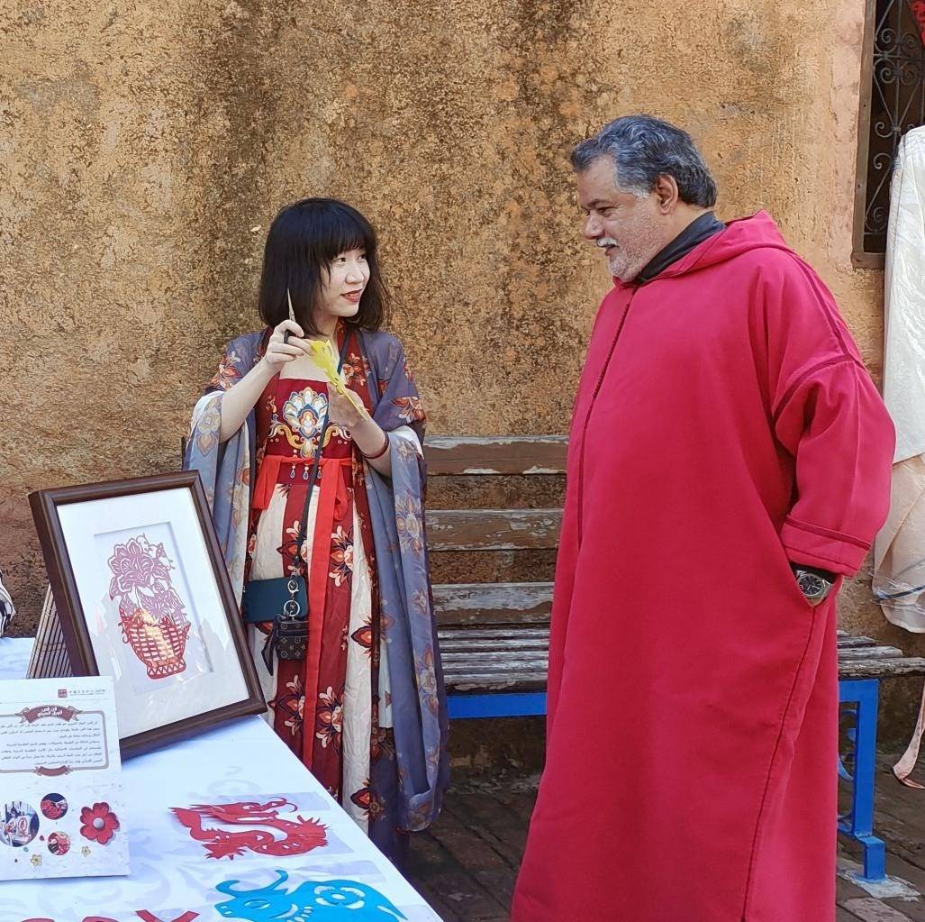 中國文化產(chǎn)品介紹。拉巴特中國文化中心供圖