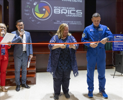 5月29日，“宇宙·金磚國家”圖片巡回展在北京舉辦。 北京俄羅斯文化中心供圖