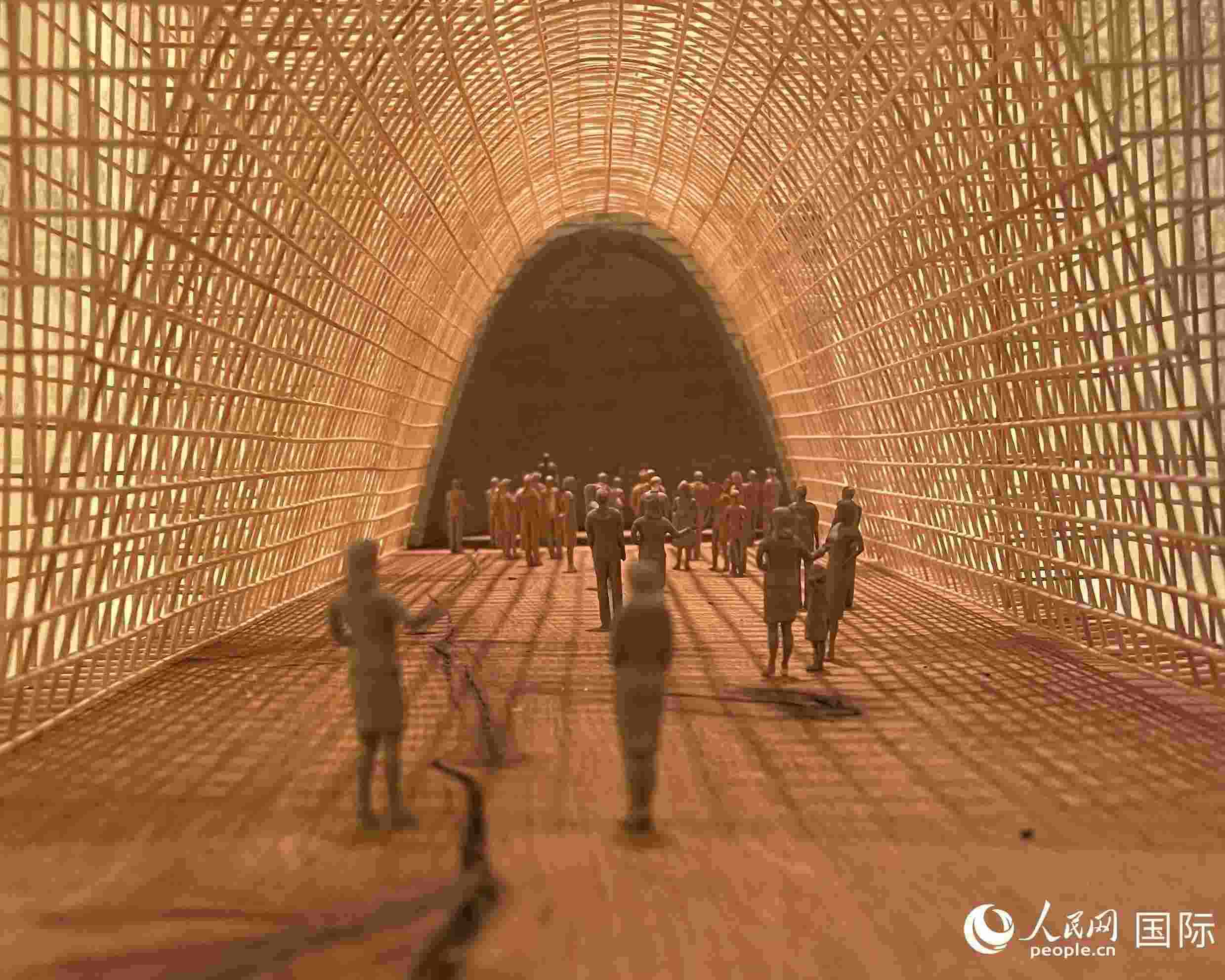 作品模型。人民網(wǎng) 鄭蘅夏攝