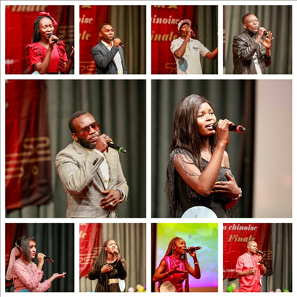 參與決賽的歌手。中國石油非洲公司供圖