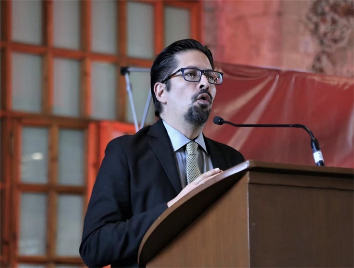 何塞·雷伊瓦作主旨發(fā)言。主辦方供圖