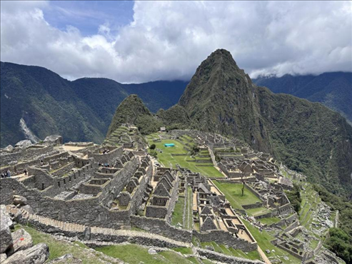 秘魯馬丘比丘古城遺址。本報(bào)記者 張朋輝 攝