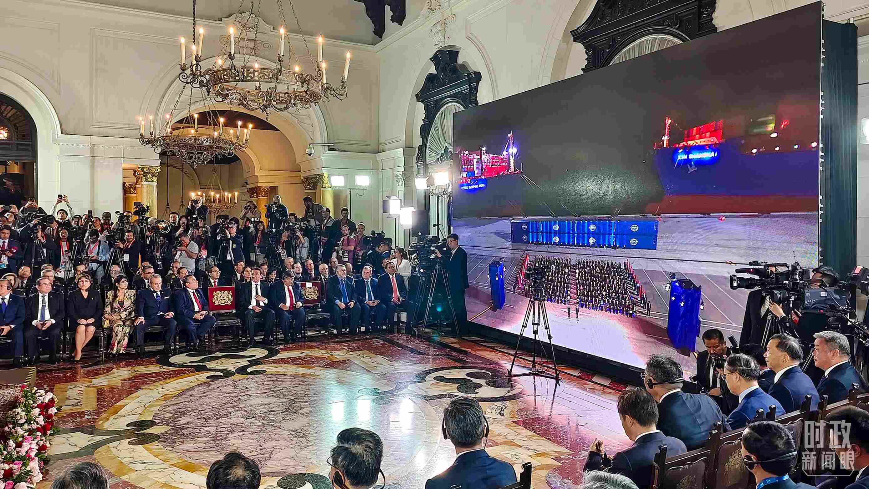 錢凱港開港儀式現(xiàn)場。（總臺央視記者韓銳拍攝）