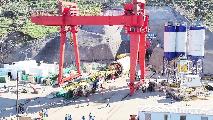 項目步進(jìn)現(xiàn)場。中水電十一局供圖