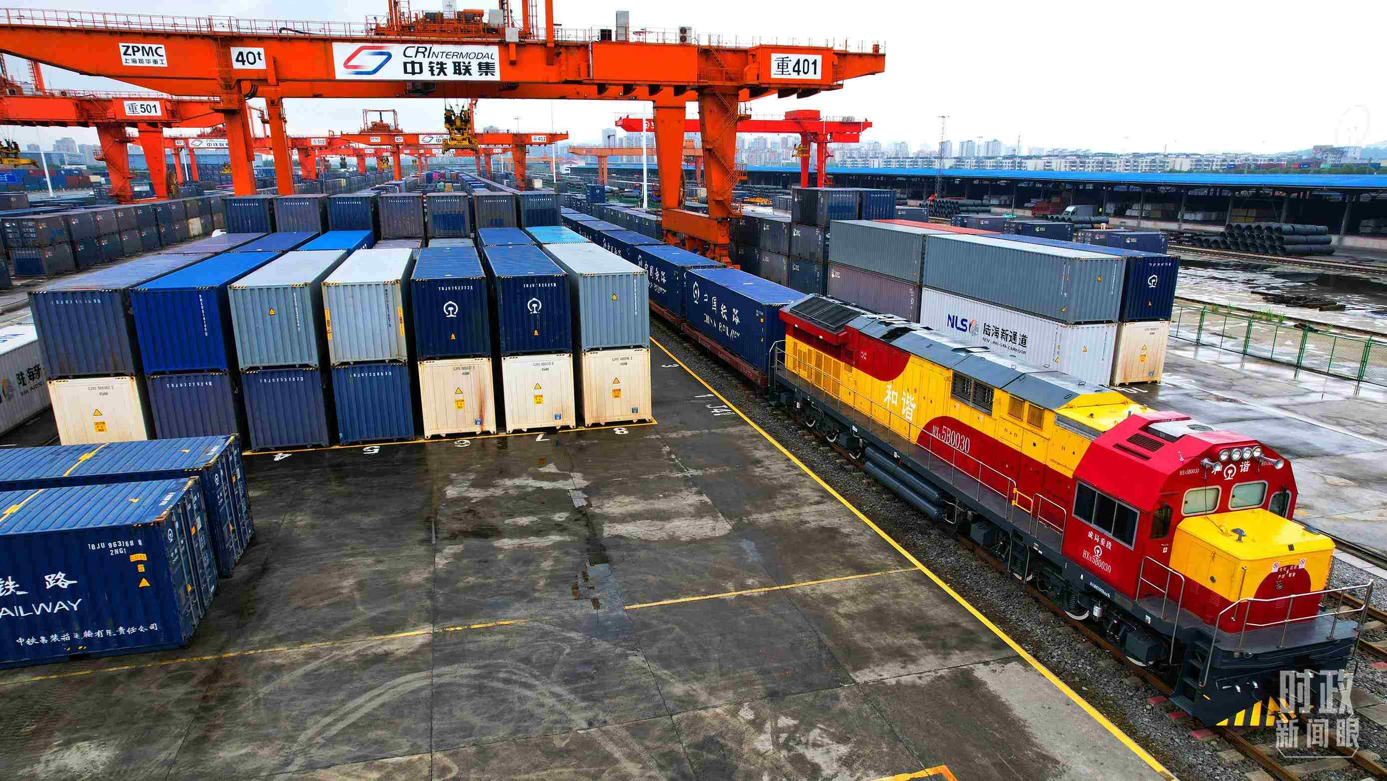 △重慶國際物流樞紐園區(qū)。（總臺記者劉雨拍攝）