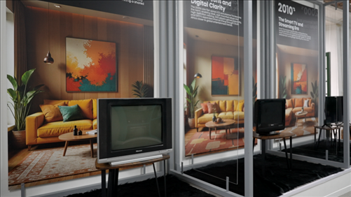 海信顯示技術(shù)展示畫作。海信南非公司供圖