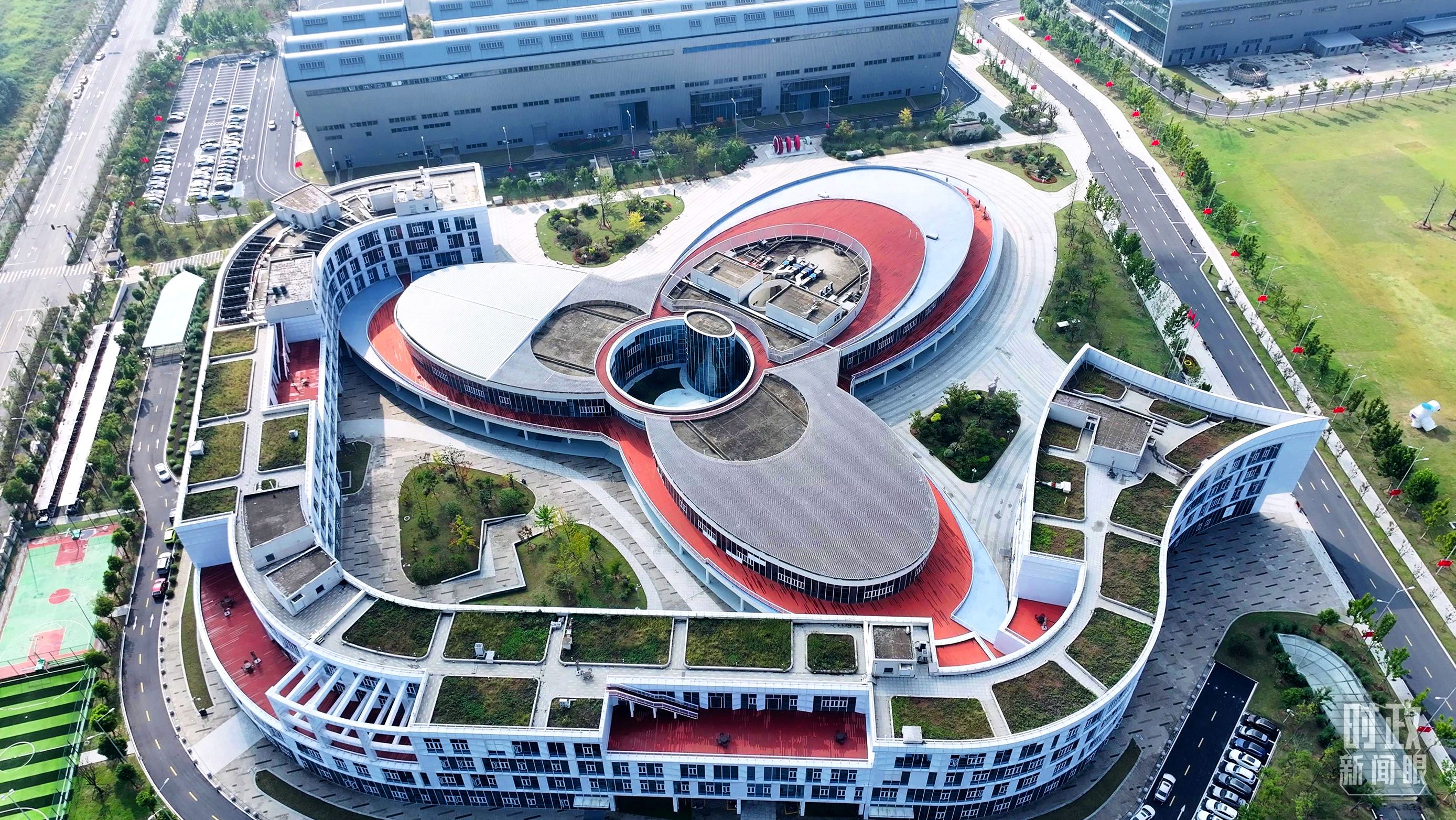△位于合肥未來大科學(xué)城的聚變堆主機(jī)關(guān)鍵系統(tǒng)綜合研究設(shè)施園區(qū)。（總臺記者陳志猛拍攝）
