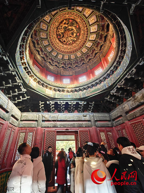 2025年1月，游客正在故宮博物院參觀。人民網(wǎng)記者 韋衍行攝