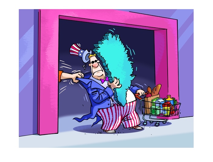 漫畫作者：馬宏亮（人民網(wǎng)版權(quán)圖片，未經(jīng)授權(quán)請勿轉(zhuǎn)載。）