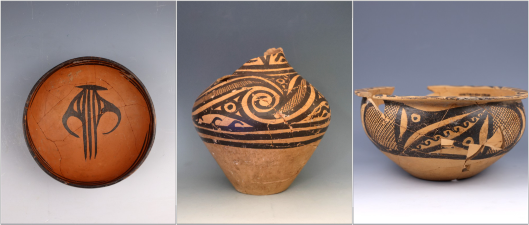 甘肅臨洮寺洼遺址出土的馬家窯類型彩陶。全國(guó)十大考古新發(fā)現(xiàn)活動(dòng)辦公室供圖