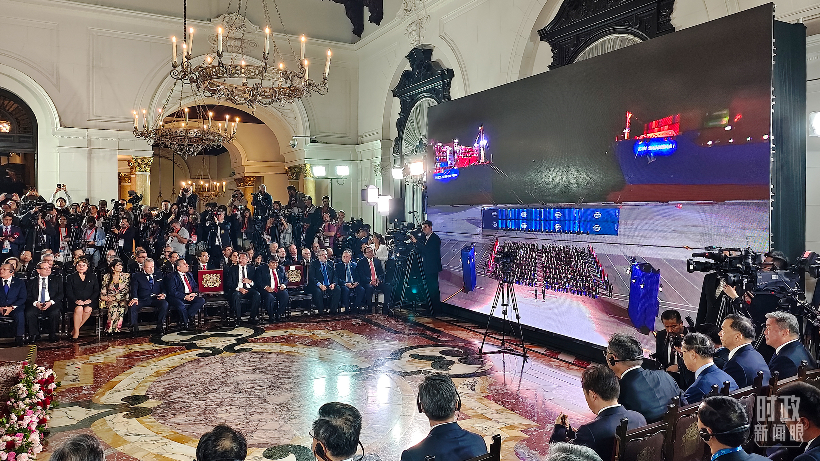 錢凱港開港儀式現(xiàn)場。（總臺央視記者韓銳拍攝）